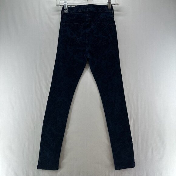 Abercrombie Kids Jeans Girls Sz 14 Slim Super Skinny Denim Dark Washed Blue - Picture 2 of 11